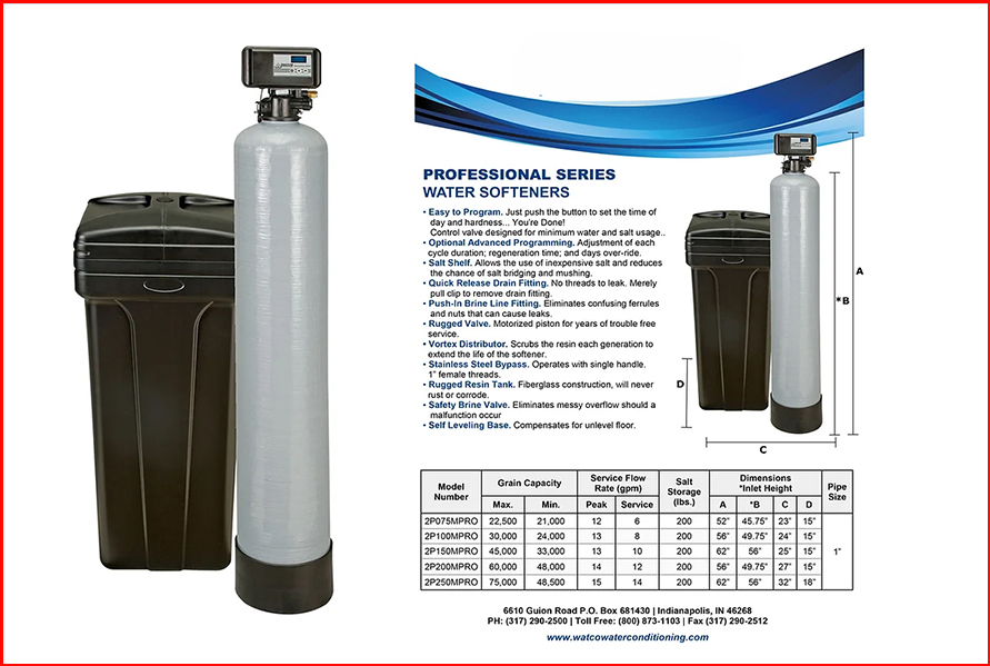 Water softener system installation Indianapolis